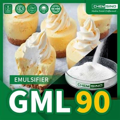 CAS 142-18-7 Эмульгатор пищевого качества E471 Gml 90 процентов монолаурата глицерина