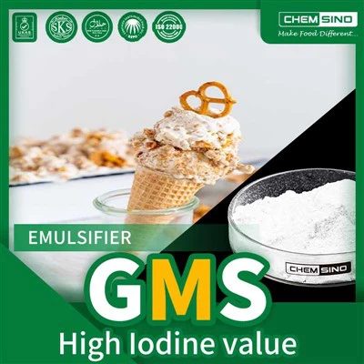 Широко используйте GMS с высоким йодным числом (моностеарат глицерина) № CAS 31566-31-1